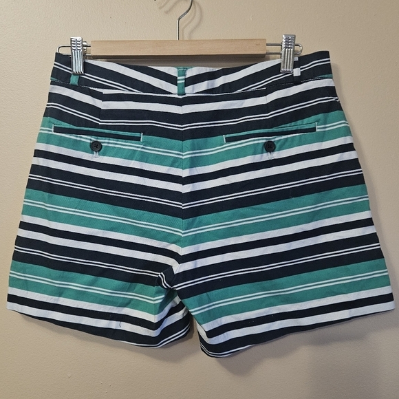 Banana Republic Outlet Cotton Blend Women's Size 4 Striped Shorts - Picture 2 of 4